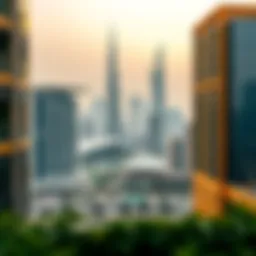 A panoramic view of Dubai's skyline showcasing modern architecture