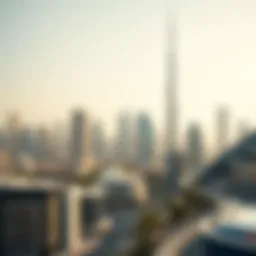 A skyline view of Dubai showcasing modern architecture