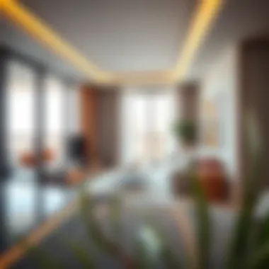 Interior of a contemporary Dubai apartment showcasing modern design