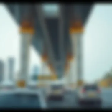 Urban development around toll areas