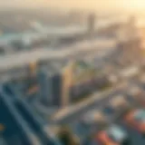 Aerial View of One Za'abeel Aerial view of the One Za'abeel project showcasing its unique architectural design