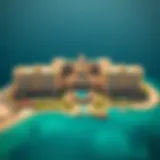 Aerial view of Atlantis The Royal, showcasing its architectural grandeur