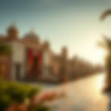 Cultural representation within Persia International City reflecting diverse influences.