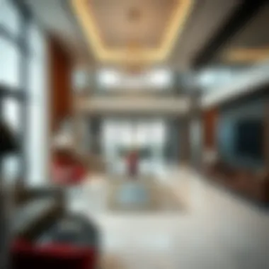 Luxurious apartment interior reflecting contemporary design