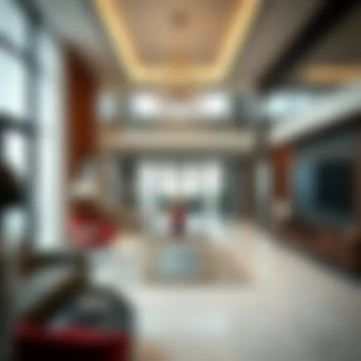 Luxurious apartment interior reflecting contemporary design