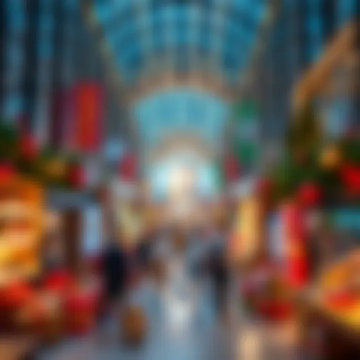Business activities and shopping during holiday seasons
