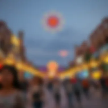 Families enjoying a festive atmosphere during the closing day celebrations