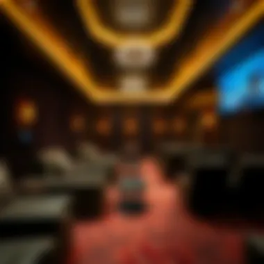 Exclusive VIP lounge area in a cinema