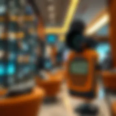 Sound level meter monitoring noise levels