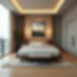 Stylish bed space interior in Al Karama