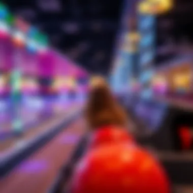 Peak time bowling experience in a vibrant atmosphere