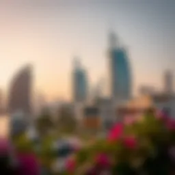 Dubai skyline showcasing luxury properties