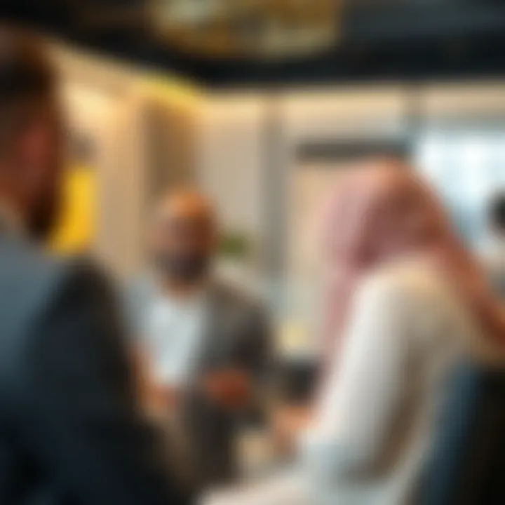 Client Consultation in Real Estate Real estate agent discussing with clients