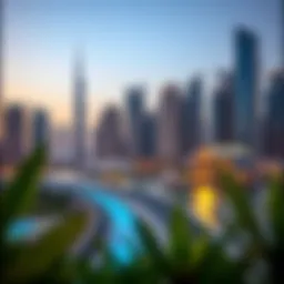 Dubai skyline showcasing the city's modern architecture