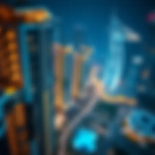 Aerial View of JLT Cluster Z Aerial view of JLT Cluster Z showcasing its architectural elegance