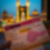 UAE visa document with highlighted expiry date