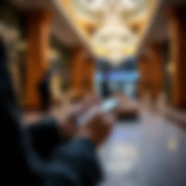 Checking Visa Status with Modern Technology Person using a smartphone for visa status check