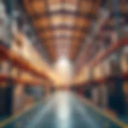 Modern warehouse facility showcasing advanced logistics technology