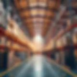 Advanced Logistics Technology in UAE Warehouses Modern warehouse facility showcasing advanced logistics technology