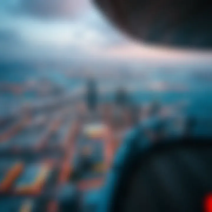 Breathtaking Cityscape from West Bay Tower Panoramic view from the top of West Bay Tower