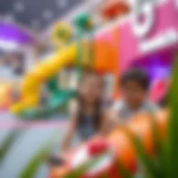 A vibrant scene of children playing in Yas Mall's play area
